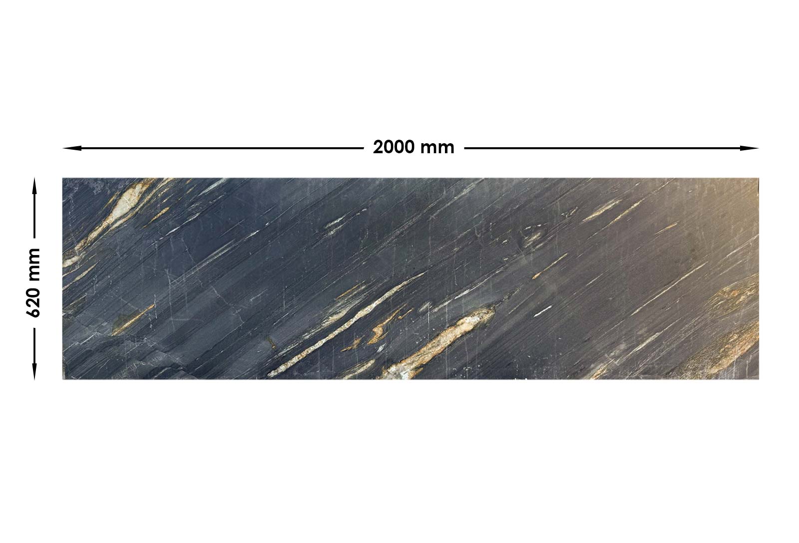 Kuroca Quartzite Leathered | Off Cut OCN689