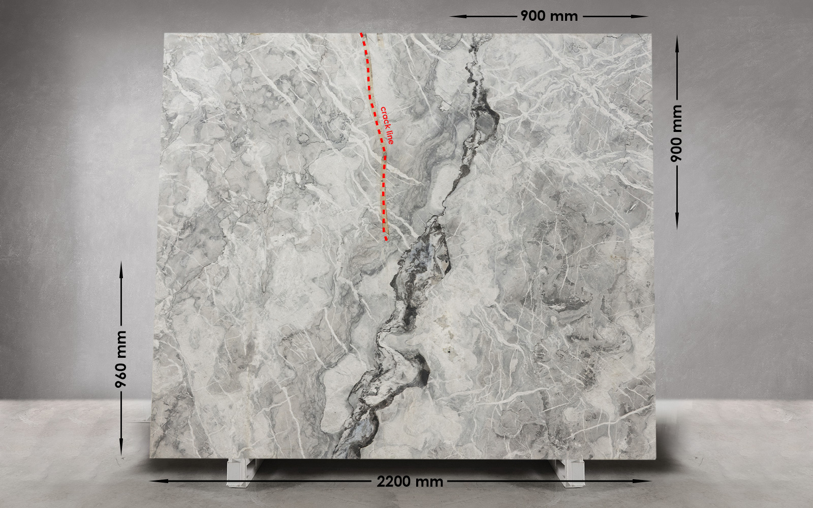 Glacier Quartzite Honed Slab | EB166
