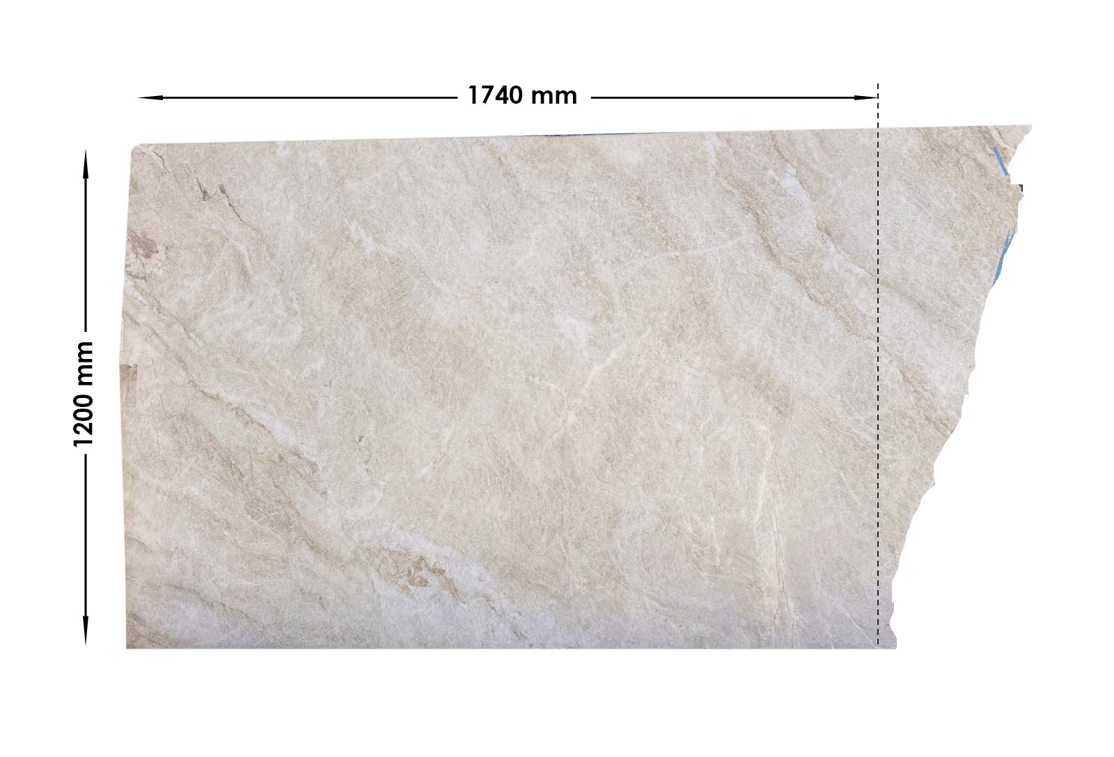 Taj Mahal Quartzite Honed Off Cut |OC23