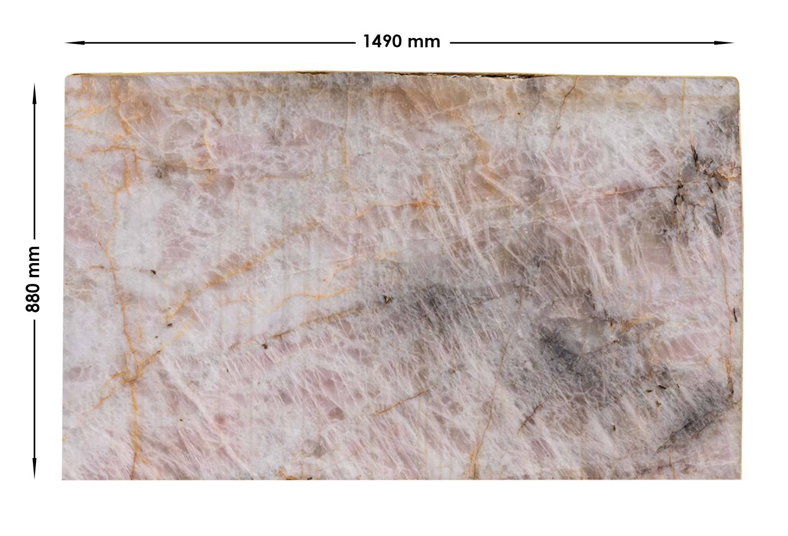 Pink Cristallo Honed Quartzite Off Cut| OC45 