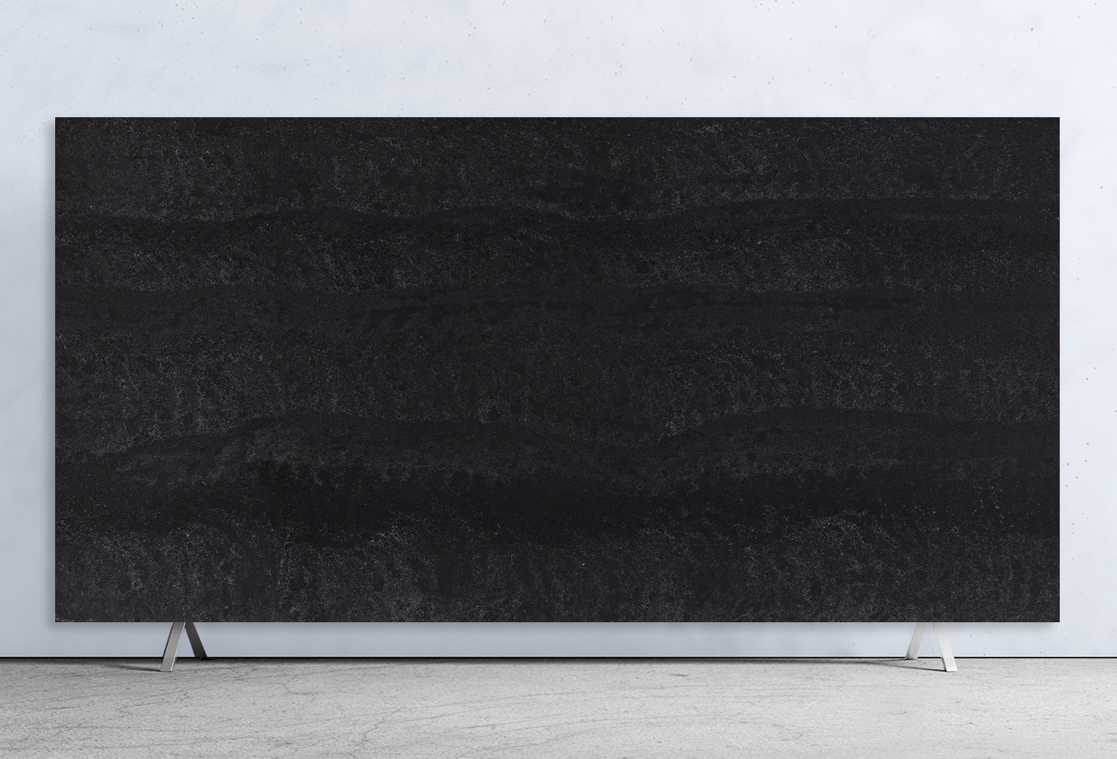 Black Tempal 5810 Caesarstone Silica Free (Mineral) Slab Natural Finish