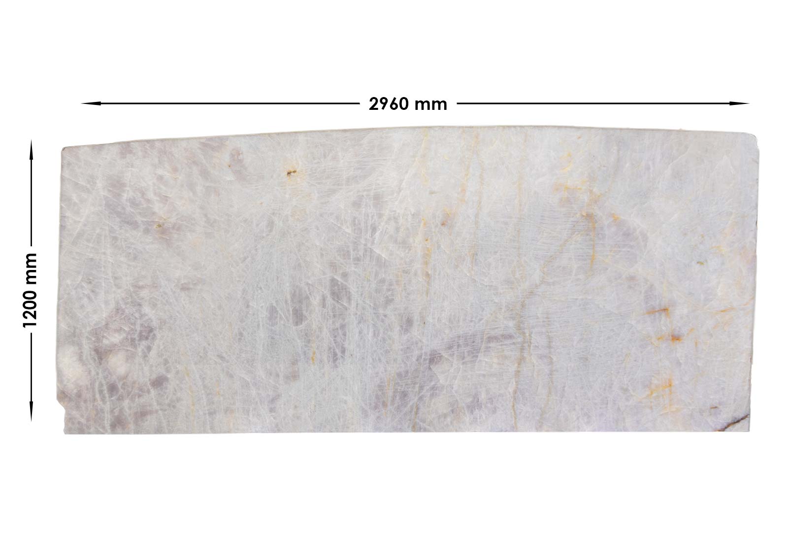 White Cristallo Quartzite Honed Off Cut | OC 52