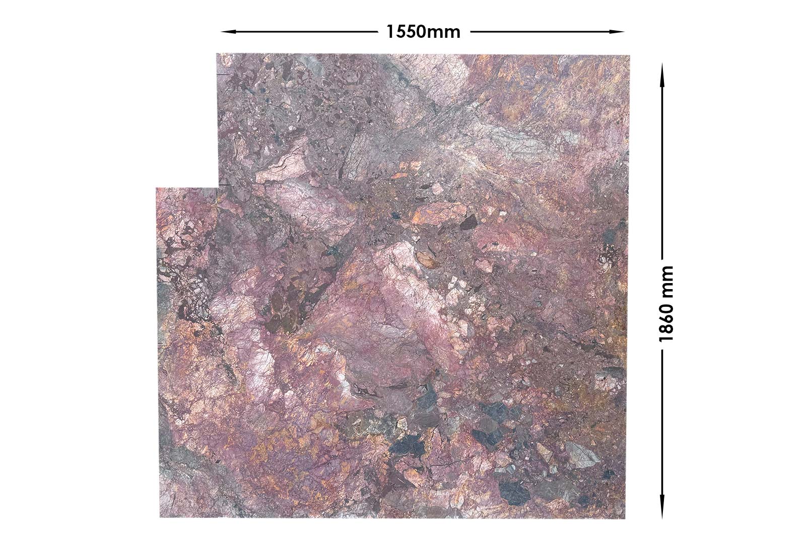 Rosso Explosion Marble Honed Off Cut | OC50