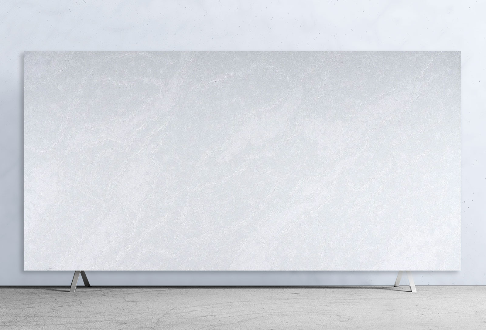 Frosted Glow Polished (Full Body) Celeste Stone Mineral (Zero Silica) Slab