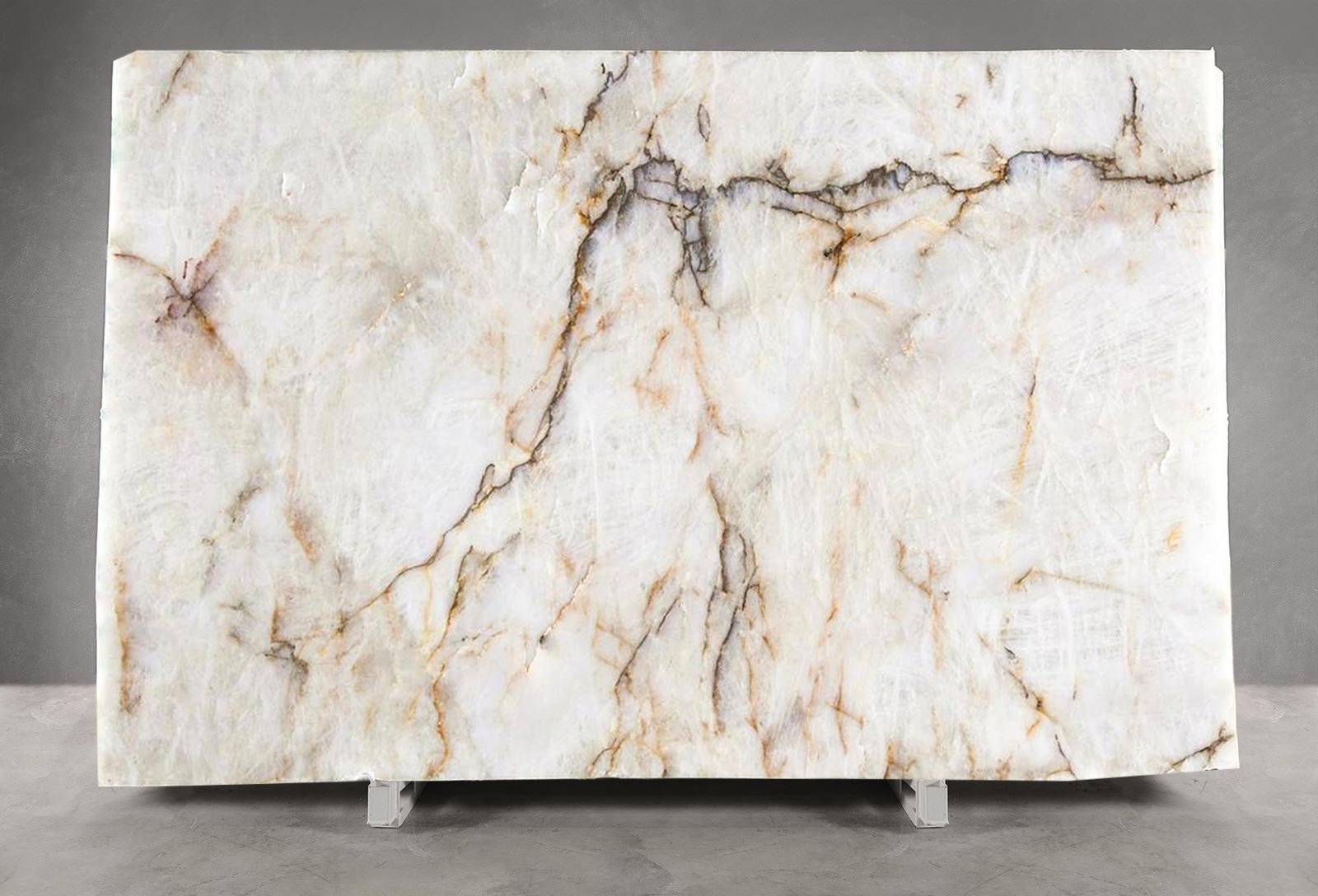 White Cristallo Extra Quartzite Honed (Slab in Transit) 