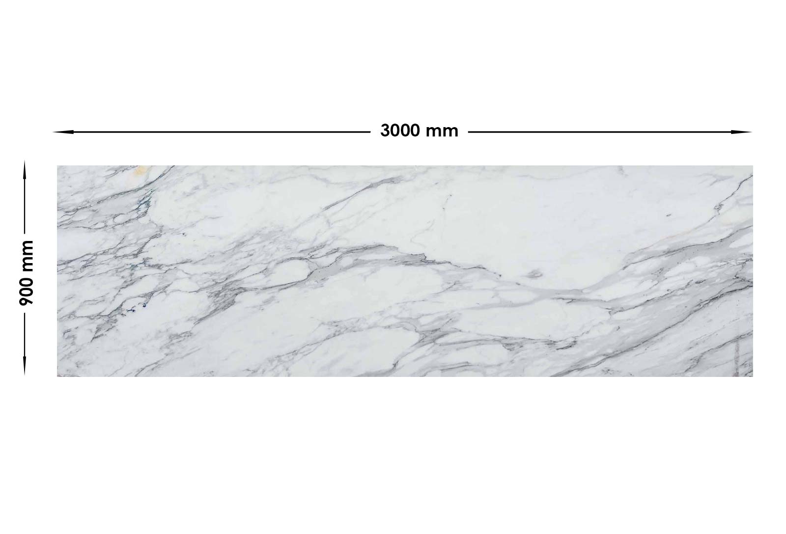Calacatta Borghini Marble Honed Off Cut | OC104
