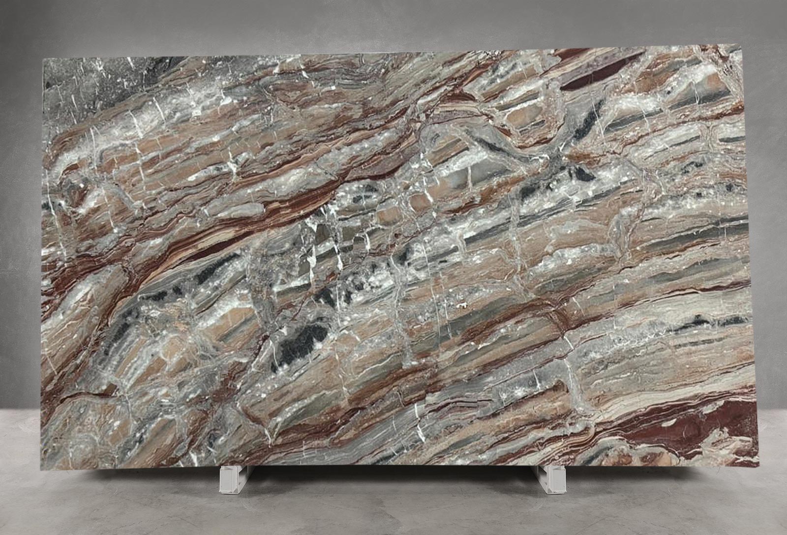 Arabescato Rosso Orobico Marble Honed (Slab in Transit)