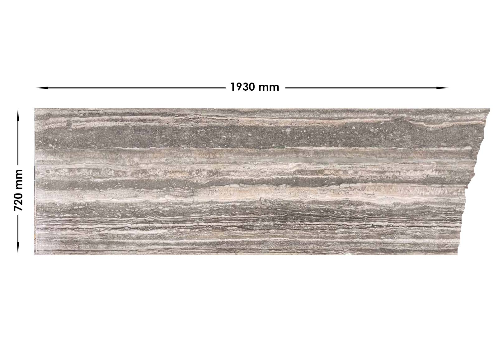 Silver Travertine Honed Off Cut | OC80