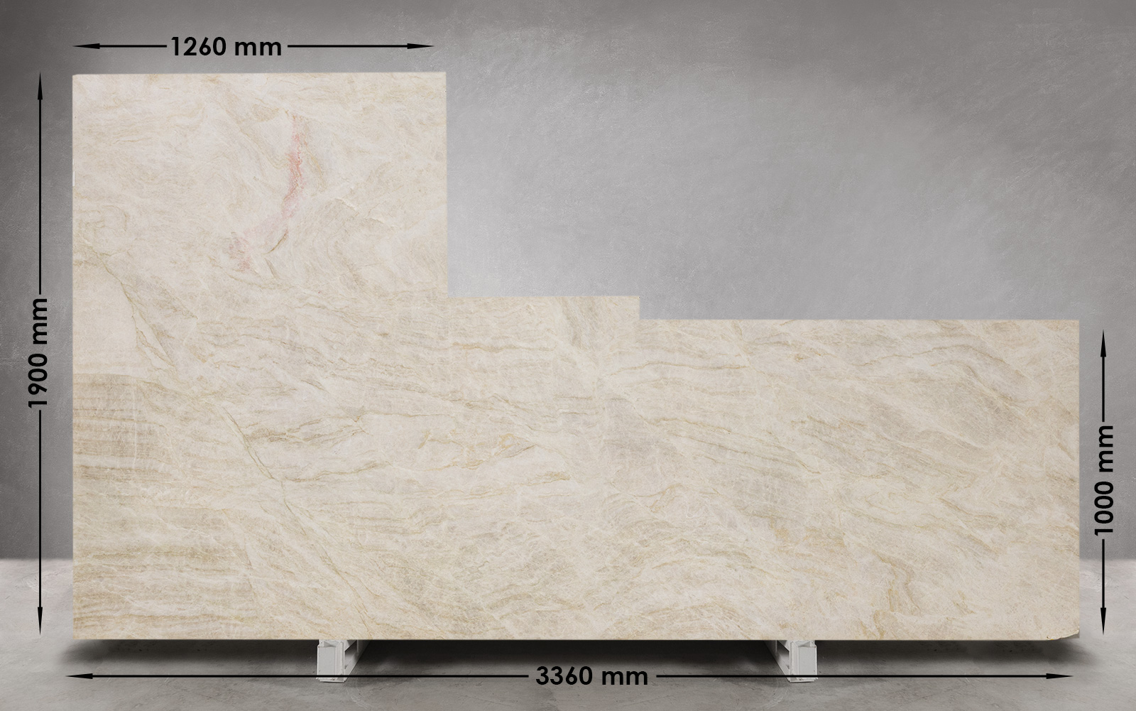 Taj Mahal Quartzite Honed Slab | EB233