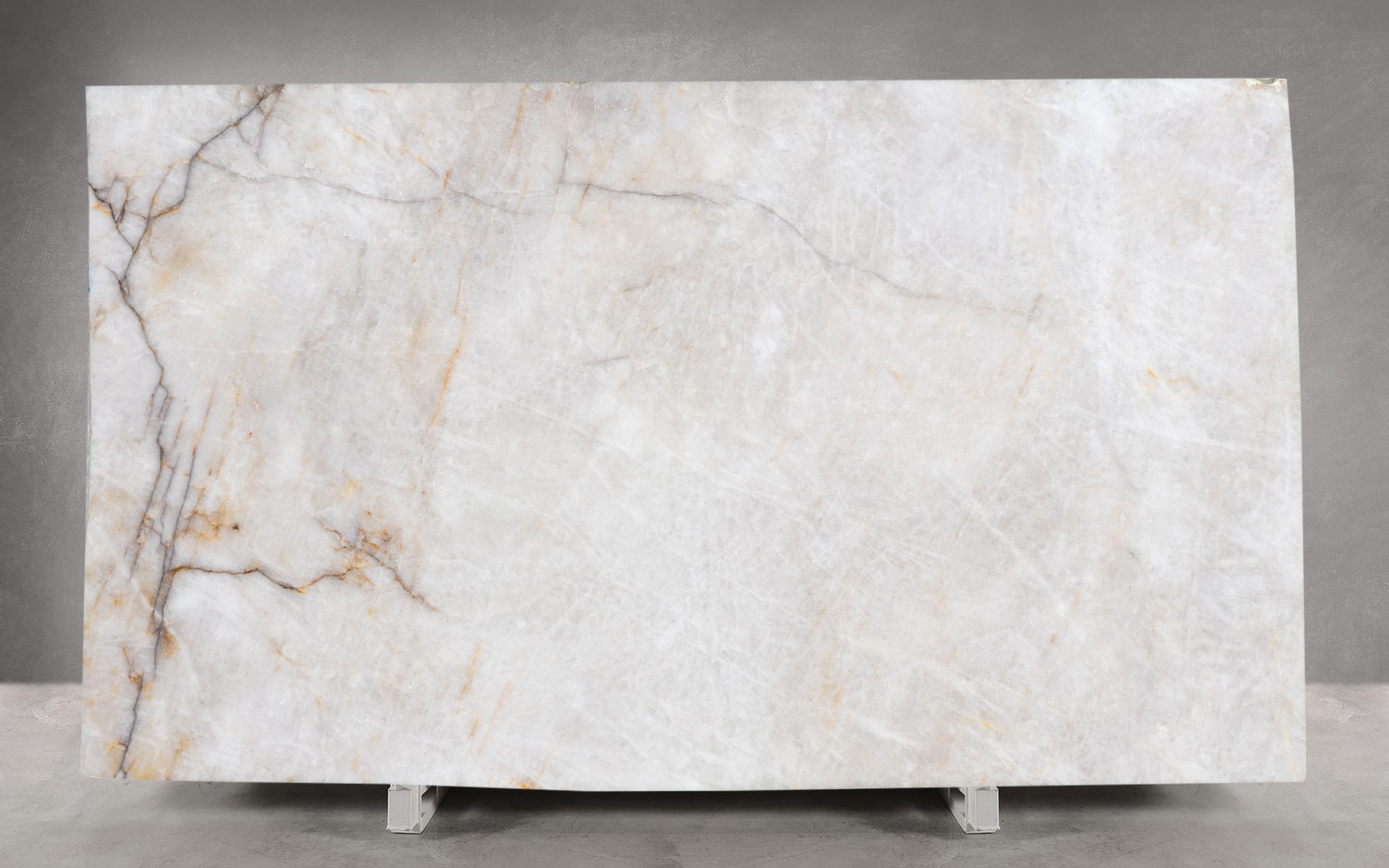 White Cristallo Extra Quartzite Honed Slab | Block 1766