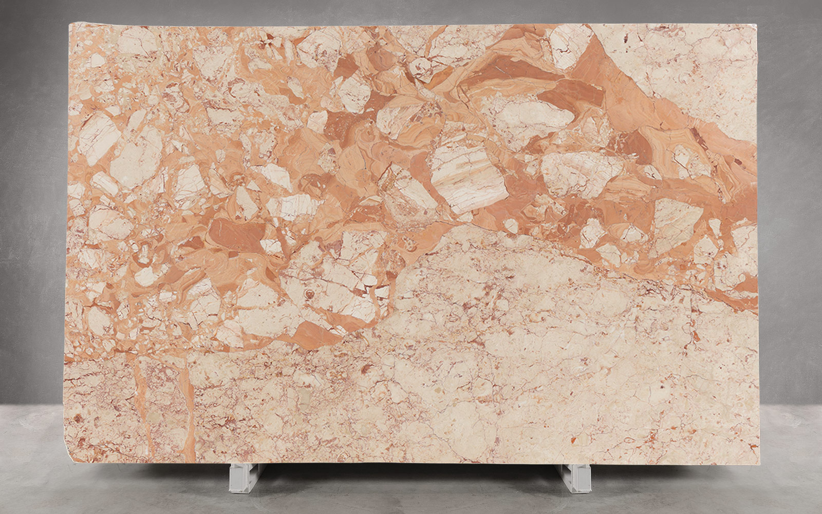 Breccia Rosso Marble Honed Slab | Block 1769