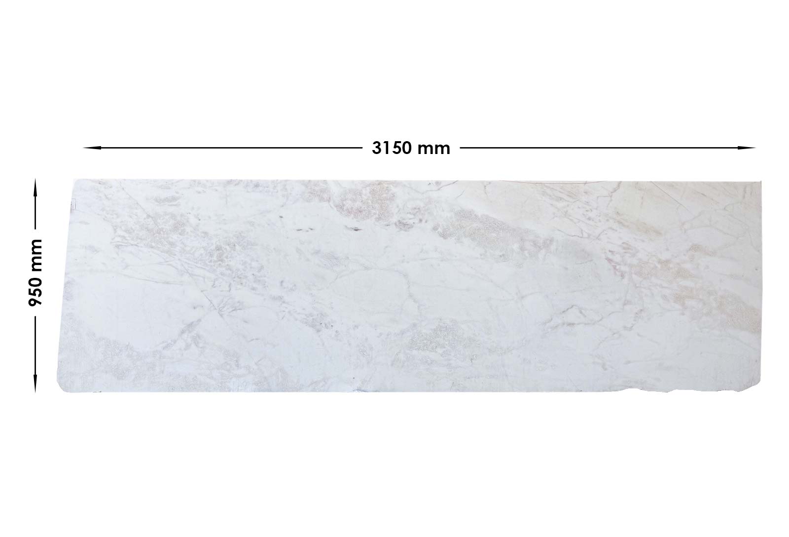 Victoria White Marble Honed Off Cut | OC130