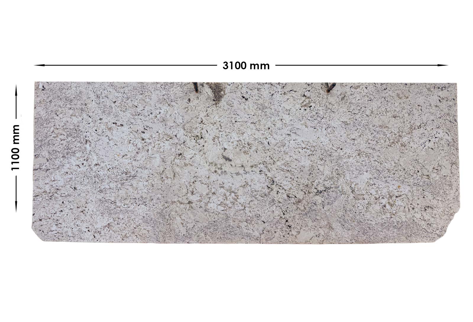 White Ice Granite Leathered Off Cut | OC152