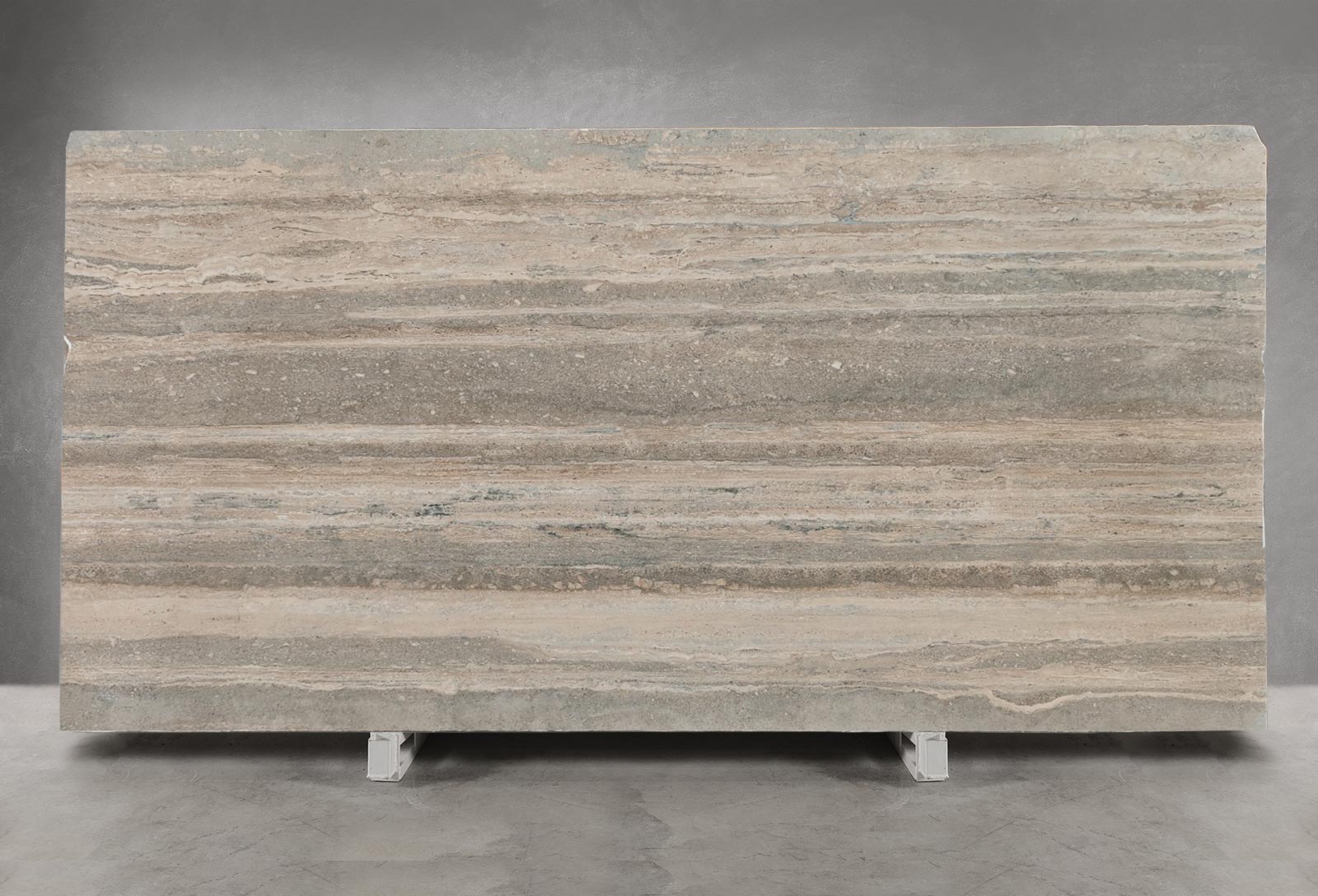 Silver Travertine Vein Cut Filled and Honed (Slab in Transit)