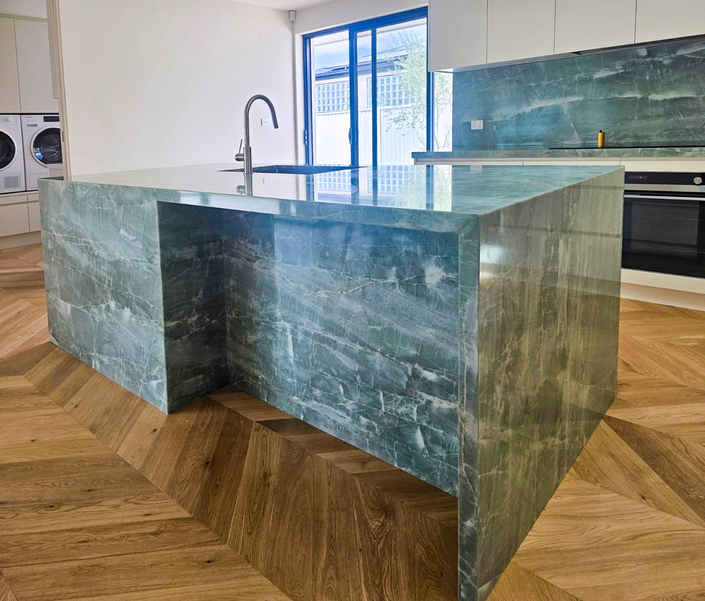 esmeralda-emerald-green-quartzite-island-white-joinery-herringbone-floor-sydney.jpg