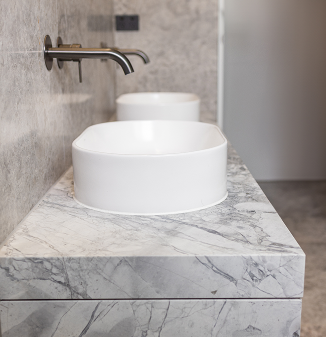 Superwhite Dolomite vanity Unit bathroom, Sydney
