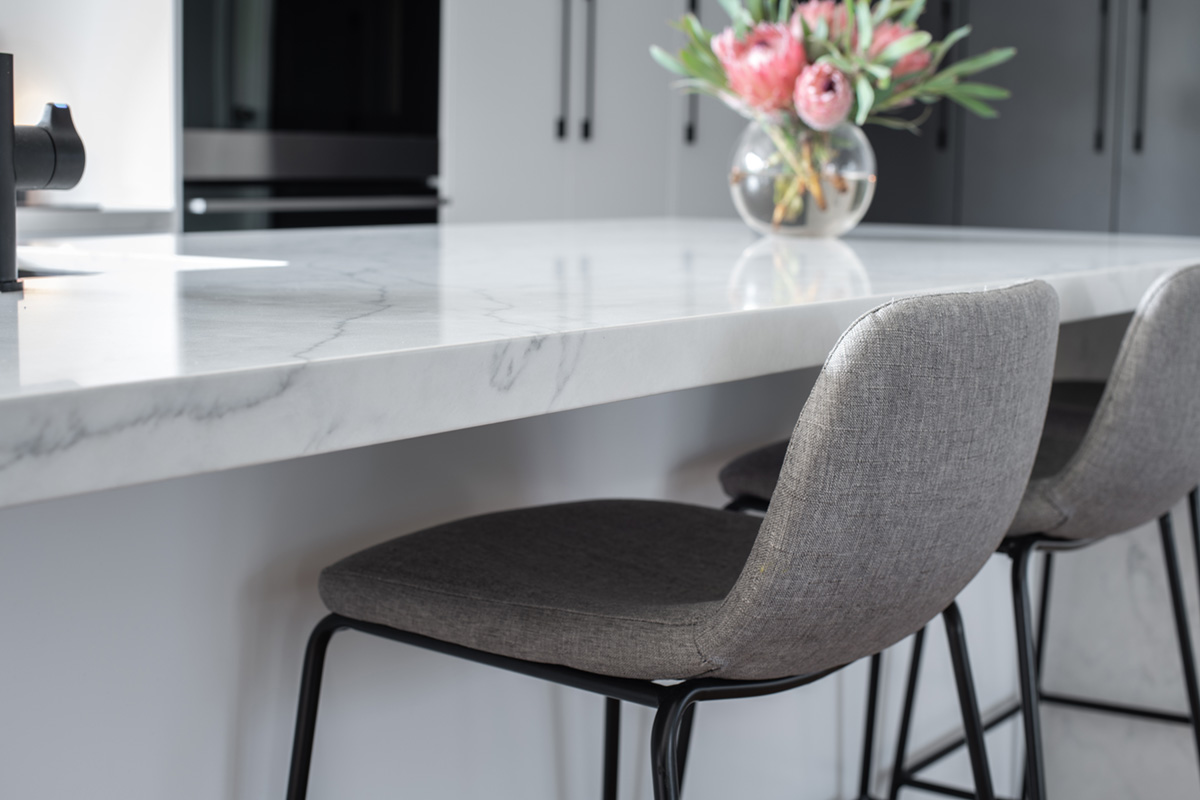 Talostone engineered benchtop with a mitred edge, Sydney