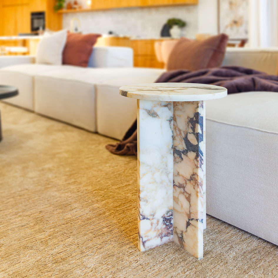 Marble offcut used as a coffee table, Sydney