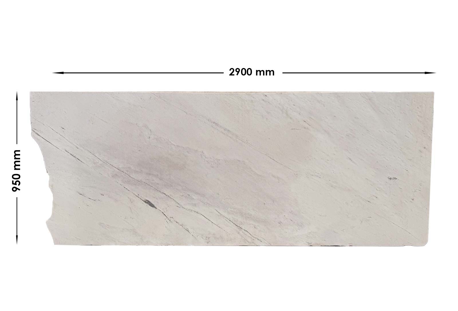 Elba White Marble Honed Off Cut | OC15