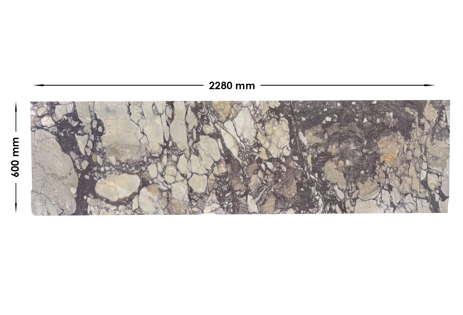 Calacatta Viola Marble Honed Offcut | OC178
