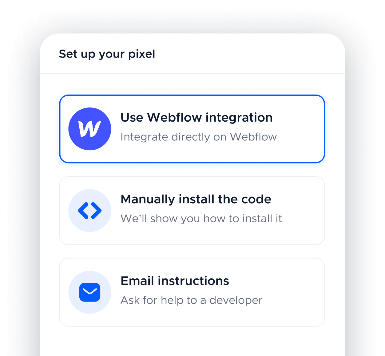 Install Our Tracking Pixel - Techly X Webflow Template