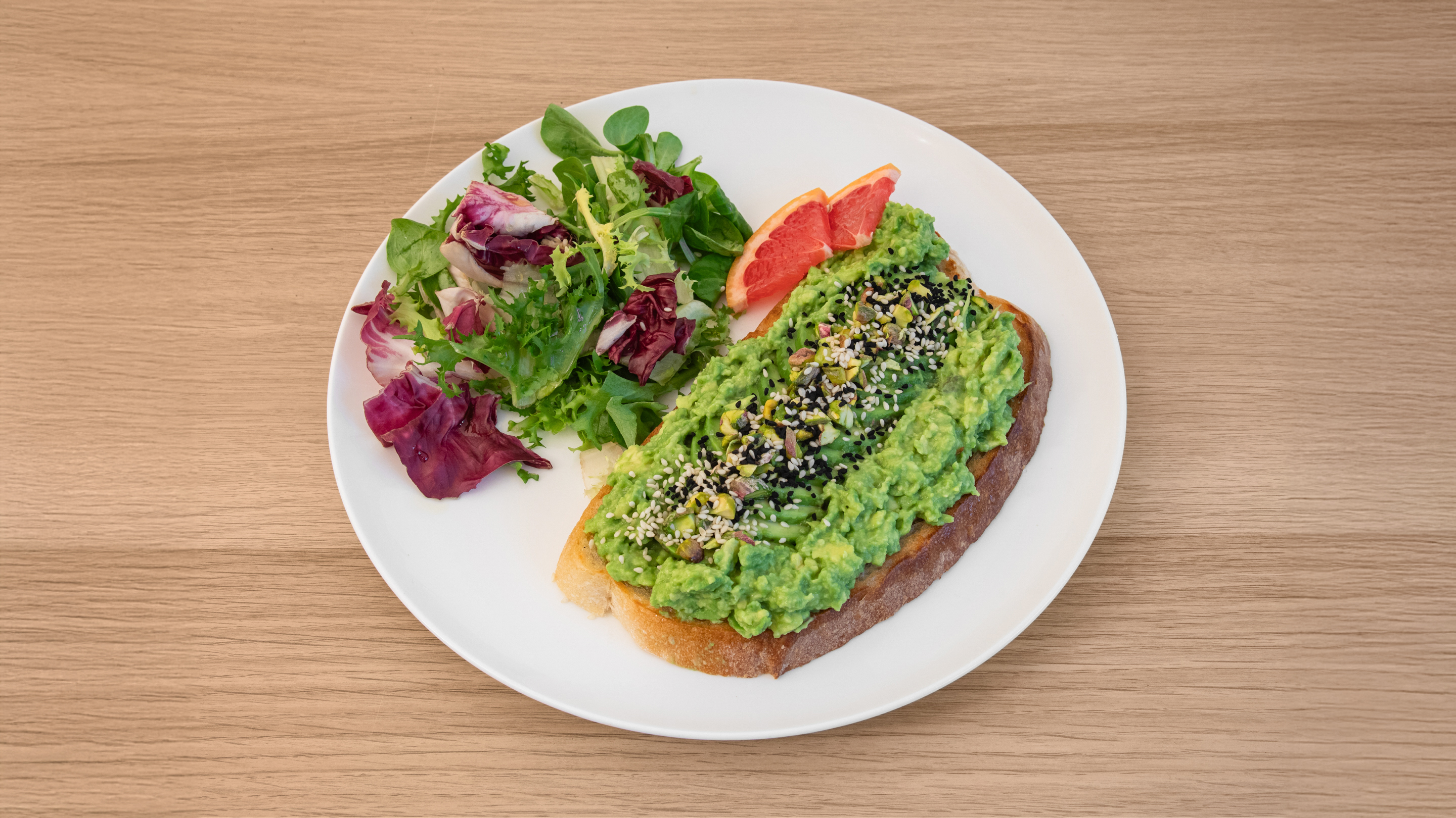 AVO toast with poached egg