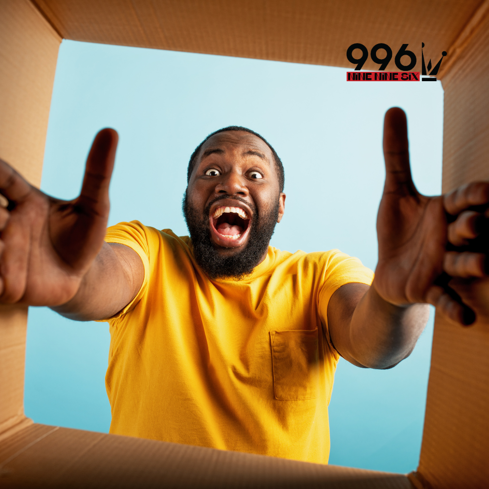 Happy Customer opening a box