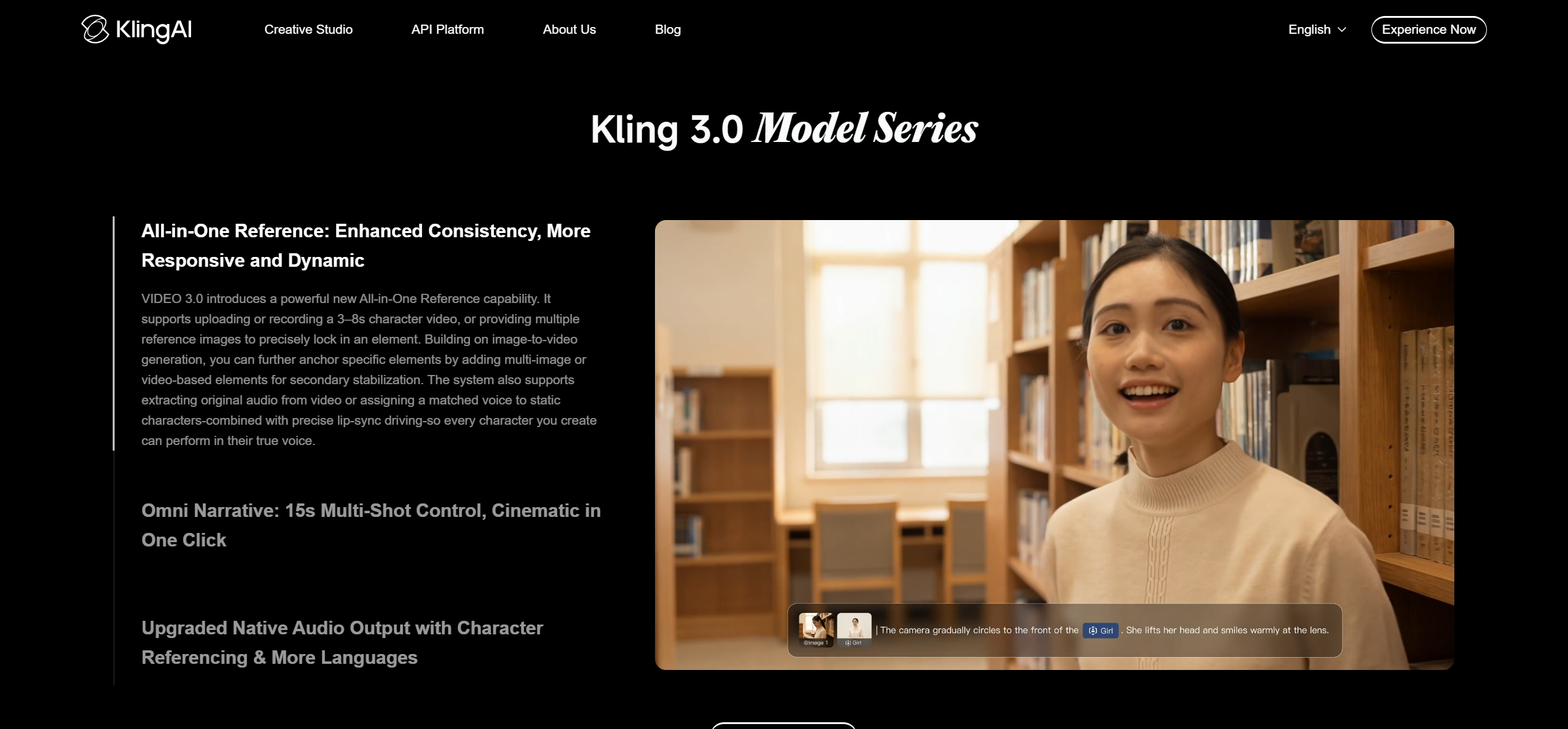 Kling 2.1 AI video generation interface