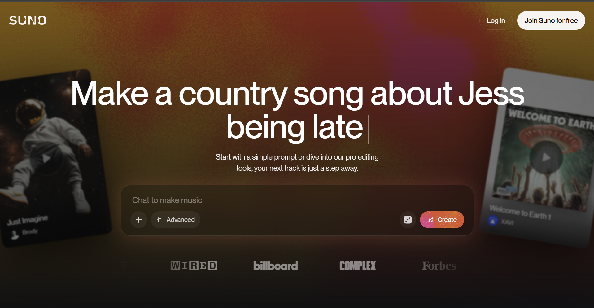Generate a Suno song before creating a music video