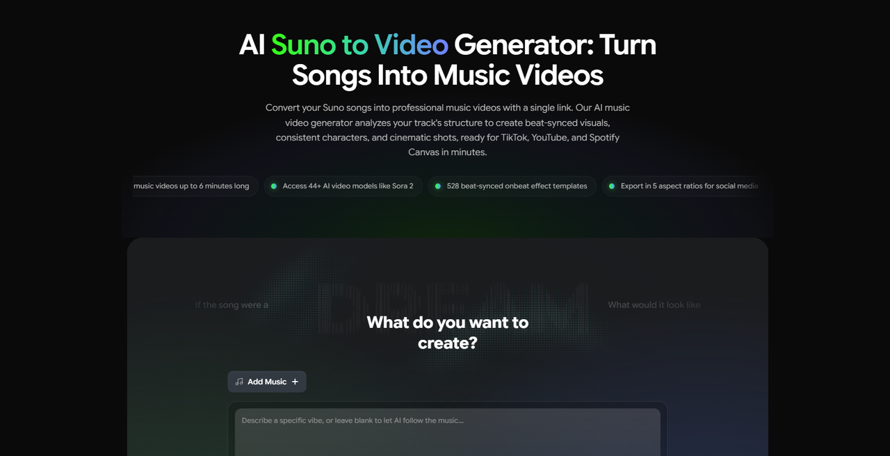 Paste a Suno share link into Freebeat