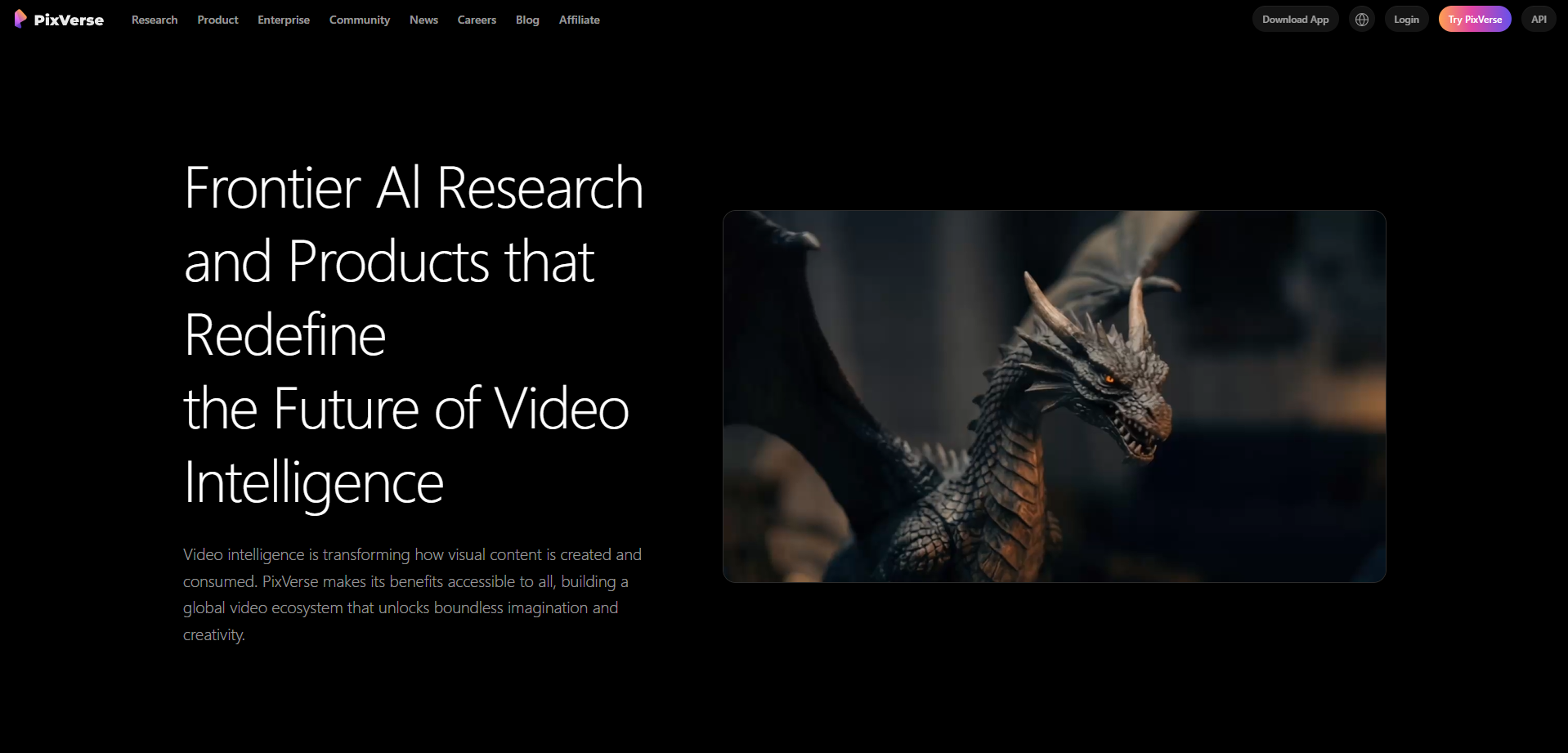 PixVerse AI video generator interface