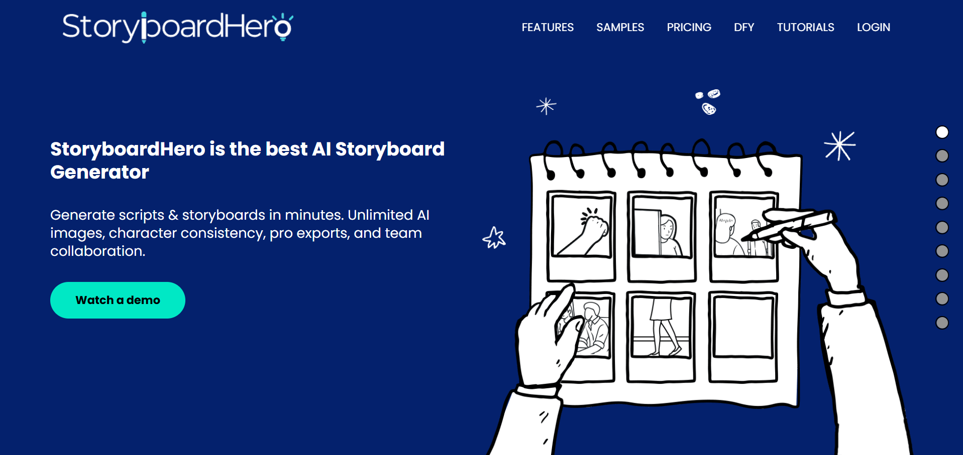StoryboardHero interface screenshot