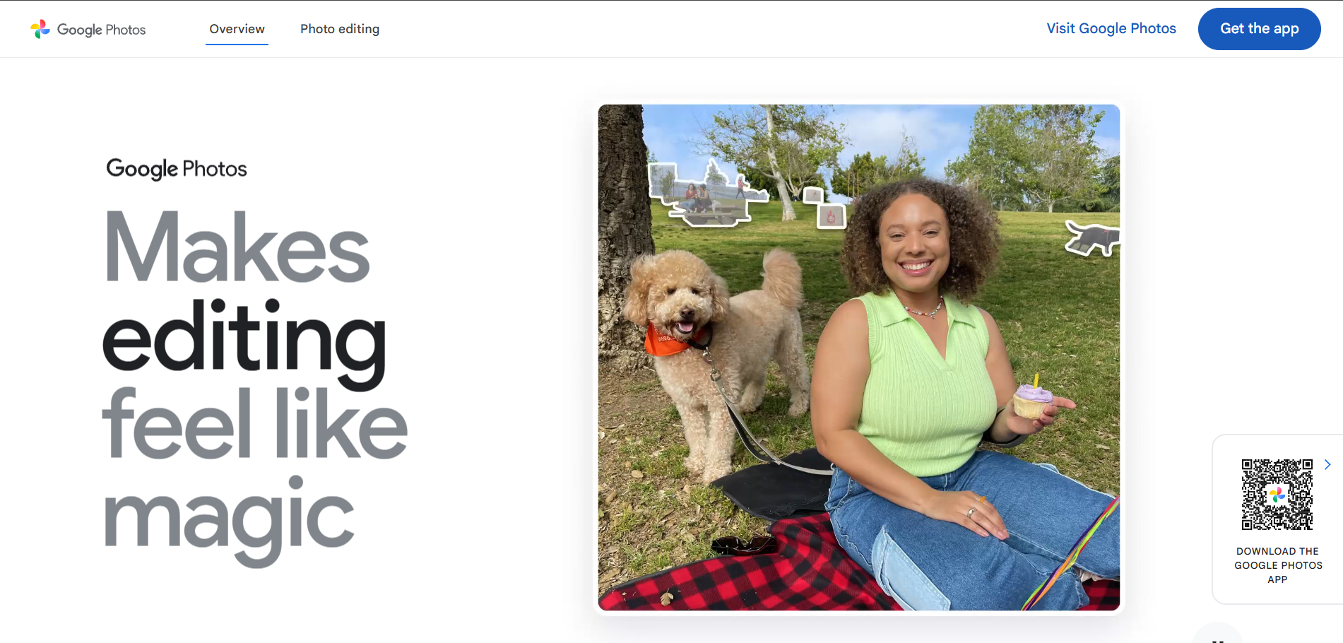 Google Photos product interface screenshot