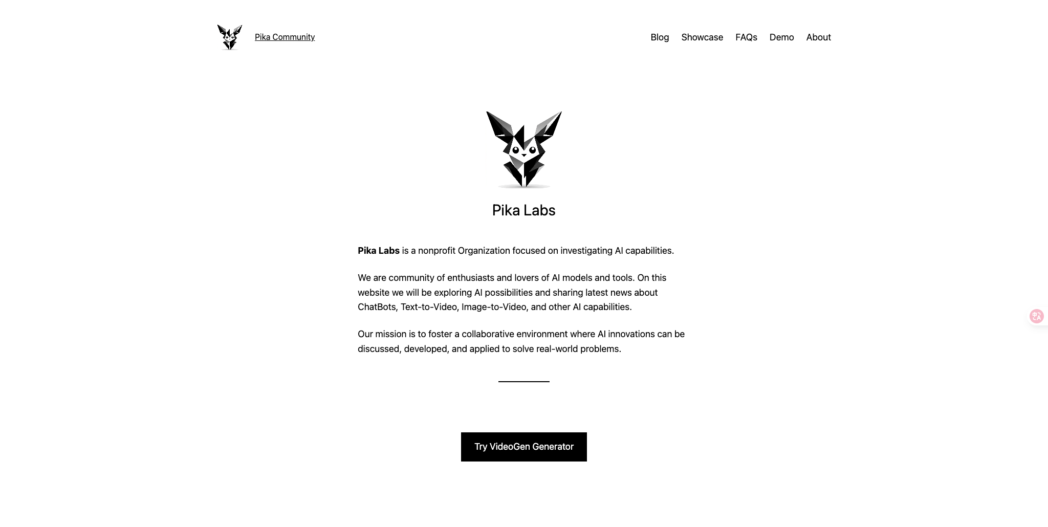Pika Labs Logo