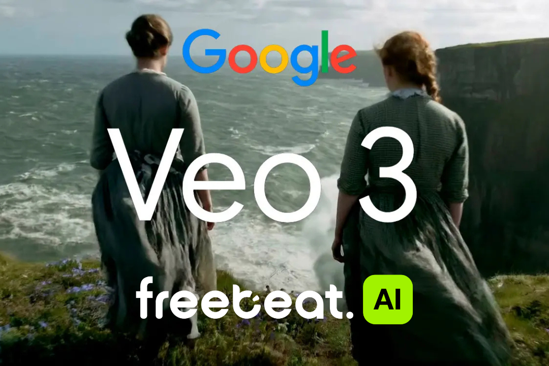 Google Veo and freebeat.ai logos side-by-side