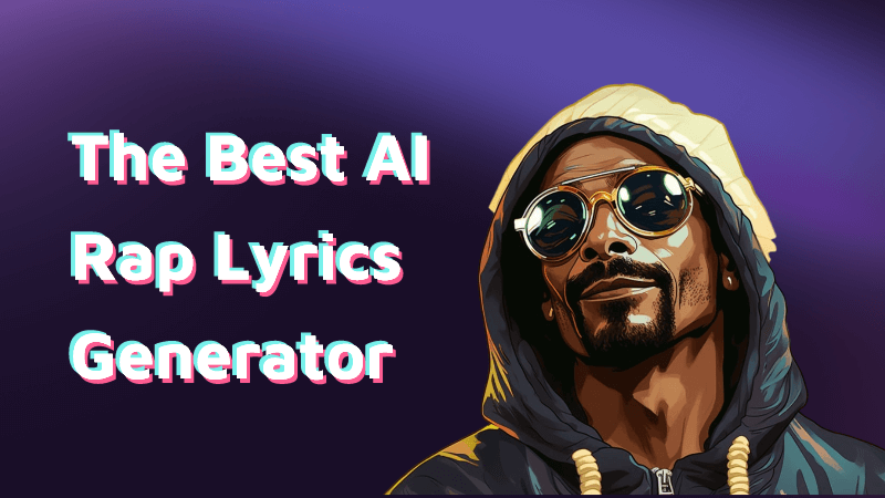 Interface of an AI rap lyric generator on a screen