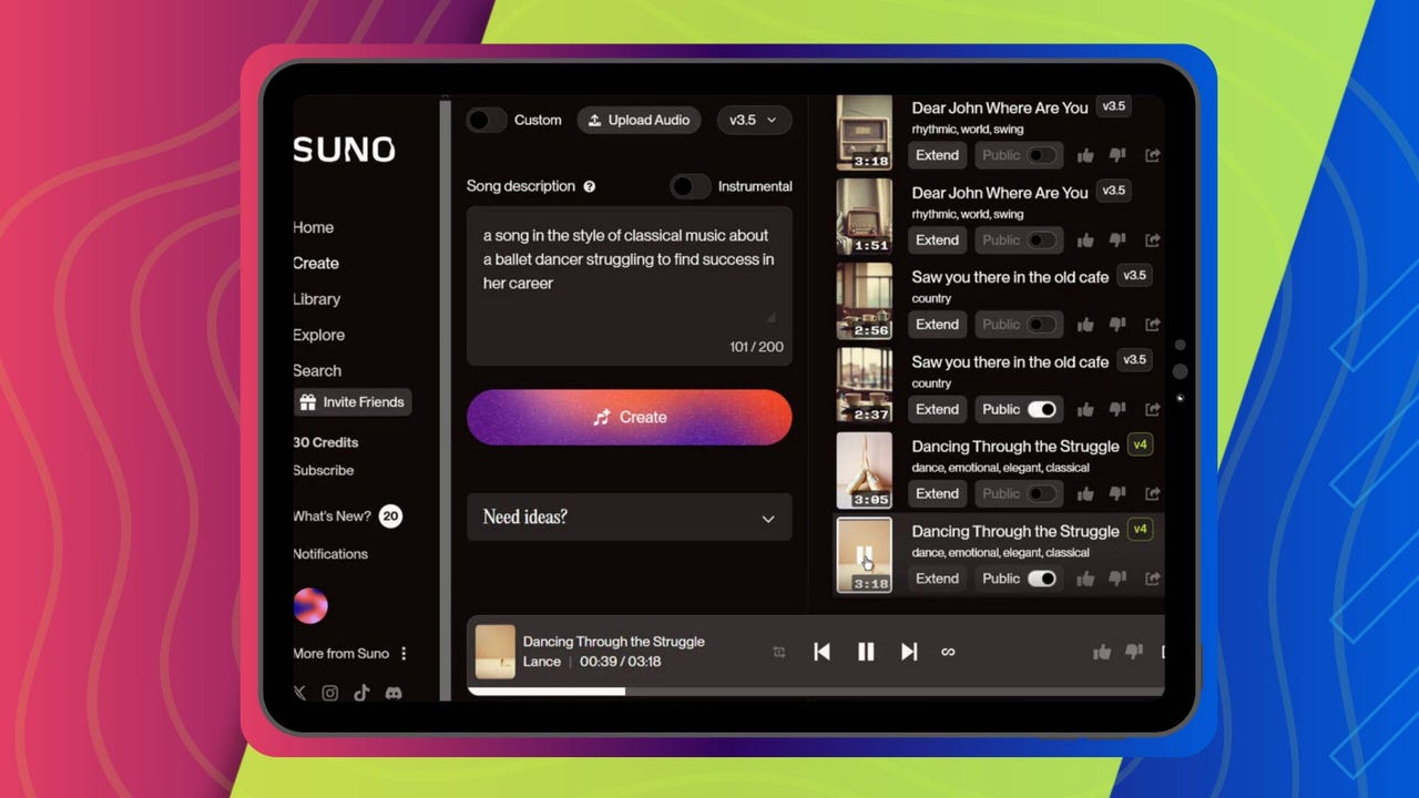 How to generate your own music with the AI-powered Suno | ZDNET