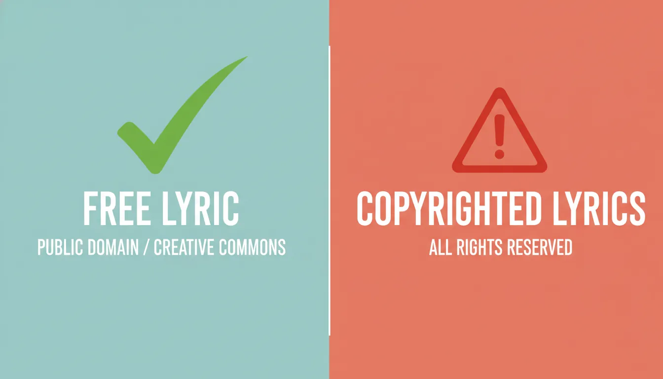 free lyric meaning public domain lyrics copyright-safe sources