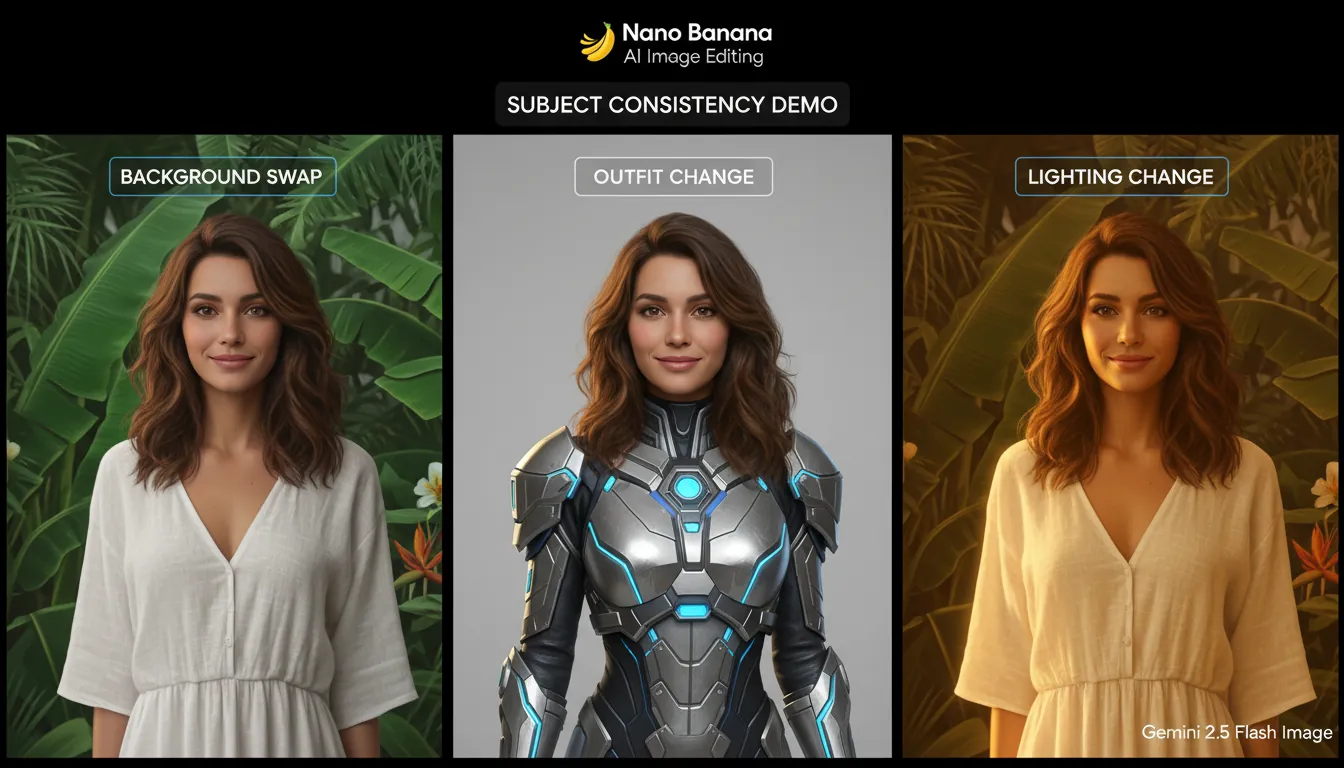 nano banana AI image editing subject consistency Gemini 2.5 Flash Image