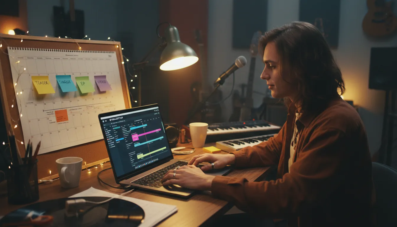 EP rollout plan timeline teaser to release