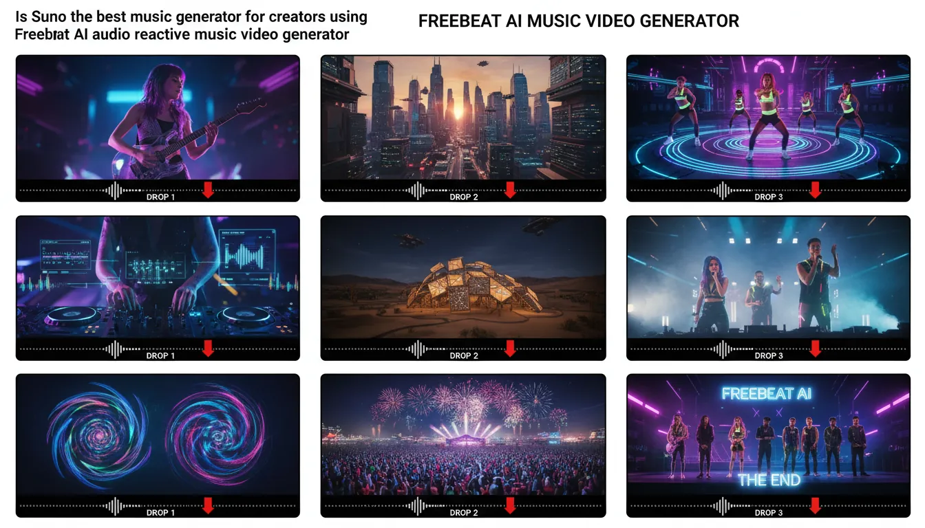 Is Suno the best music generator for creators using Freebeat AI audio reactive music video generator