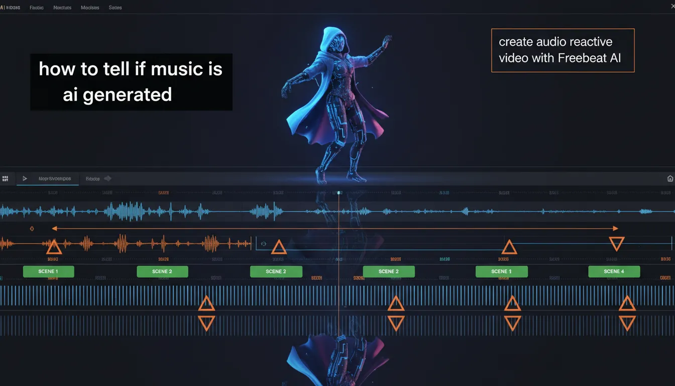 how to tell if music is ai generated and create audio reactive video with Freebeat AI