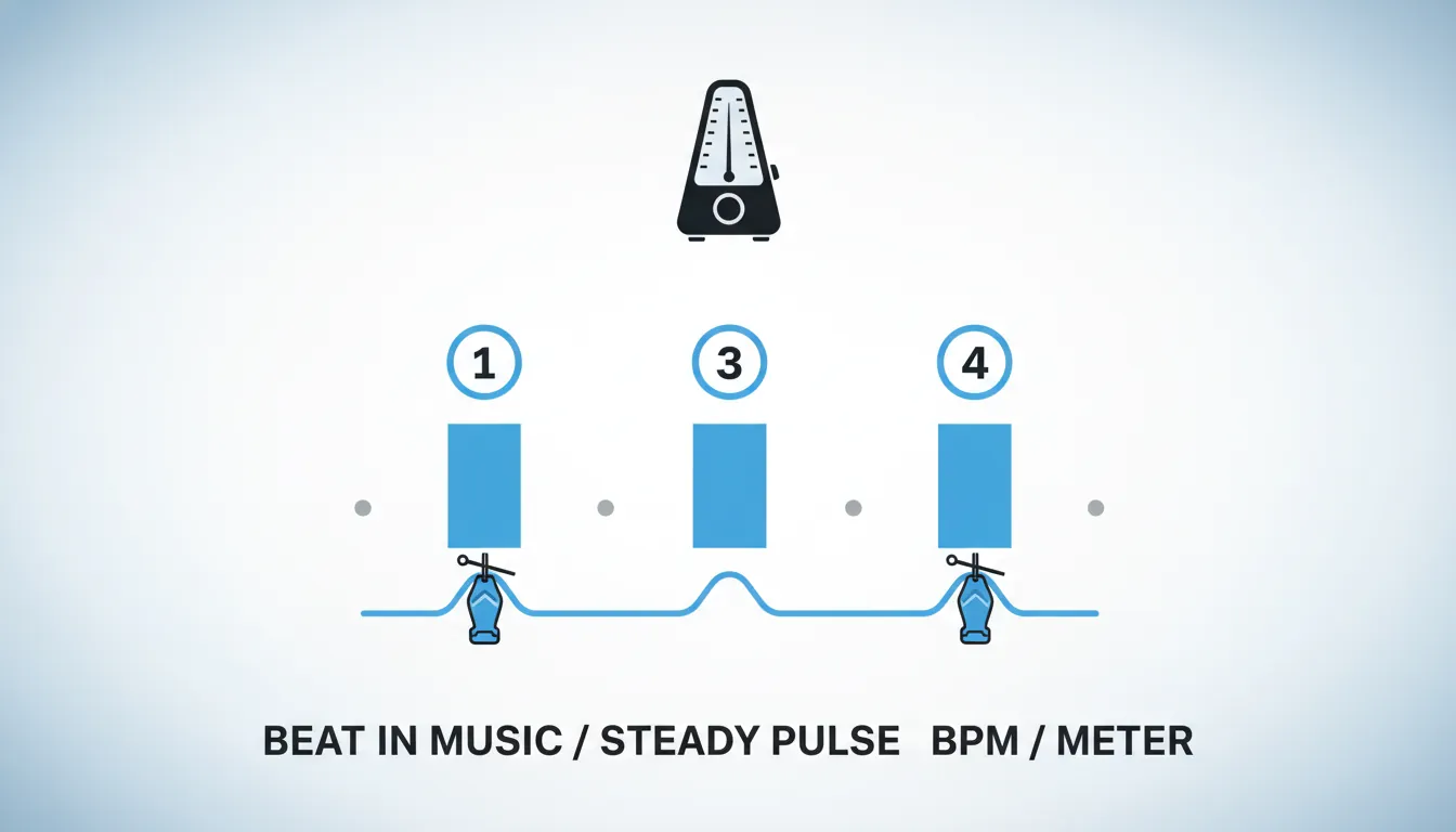 beat in music steady pulse BPM meter
