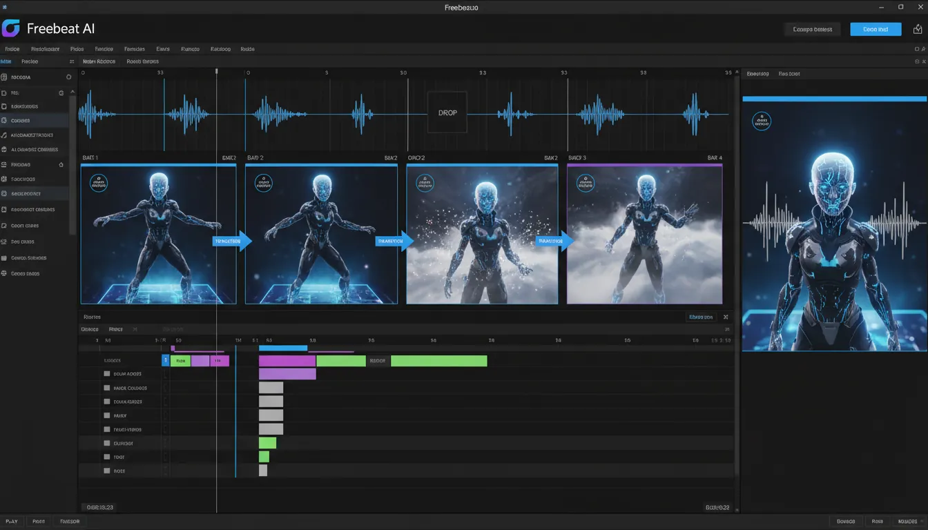 incorporate yourself in AI image generator into music video Freebeat AI character consistency
