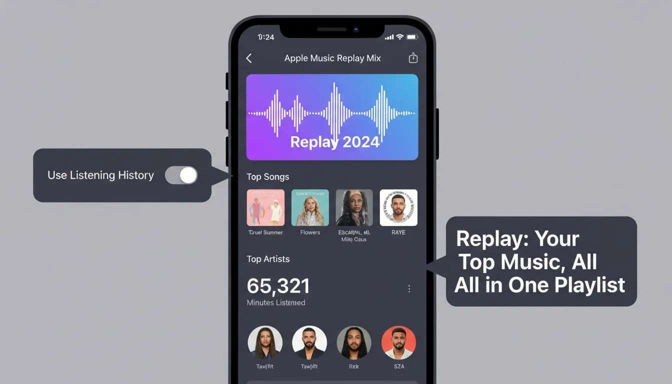 Apple Music Replay guide troubleshooting Use Listening History not updating