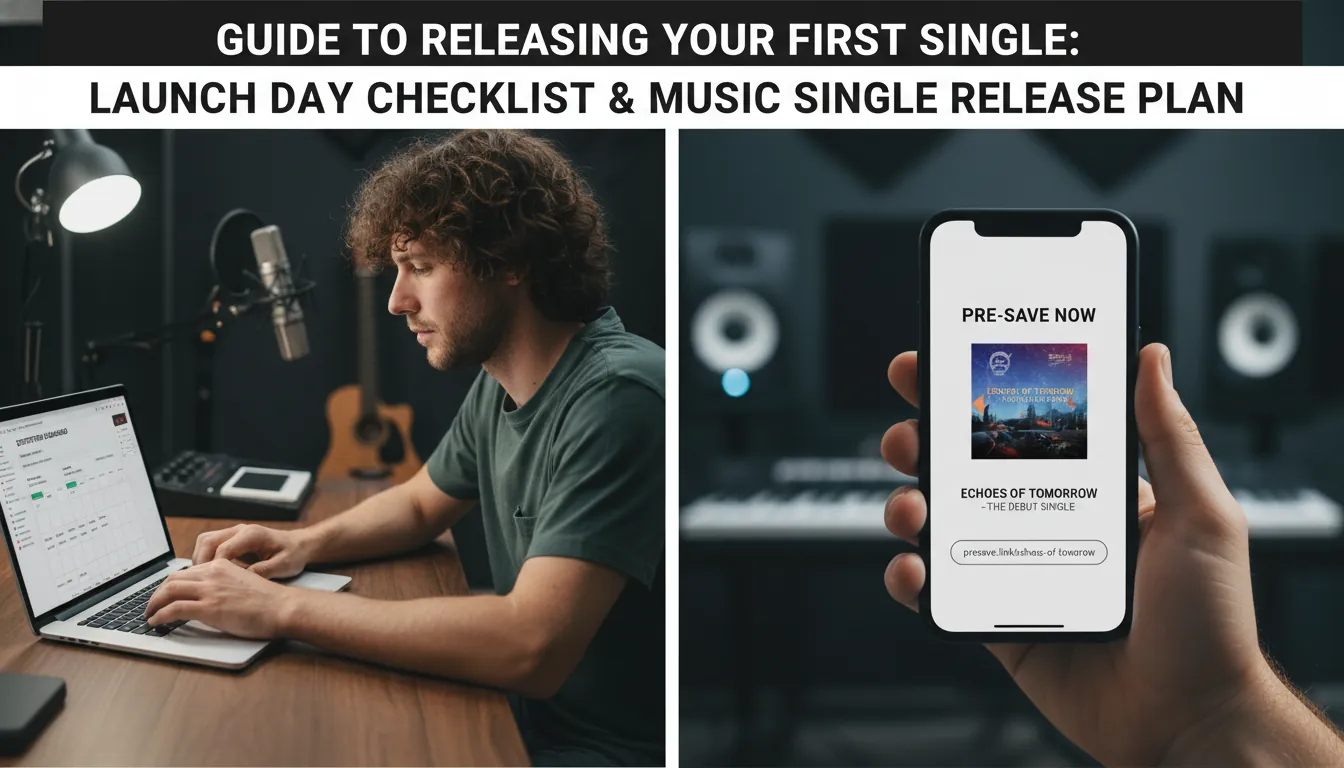 guide to releasing your first single launch day checklist and music single release plan