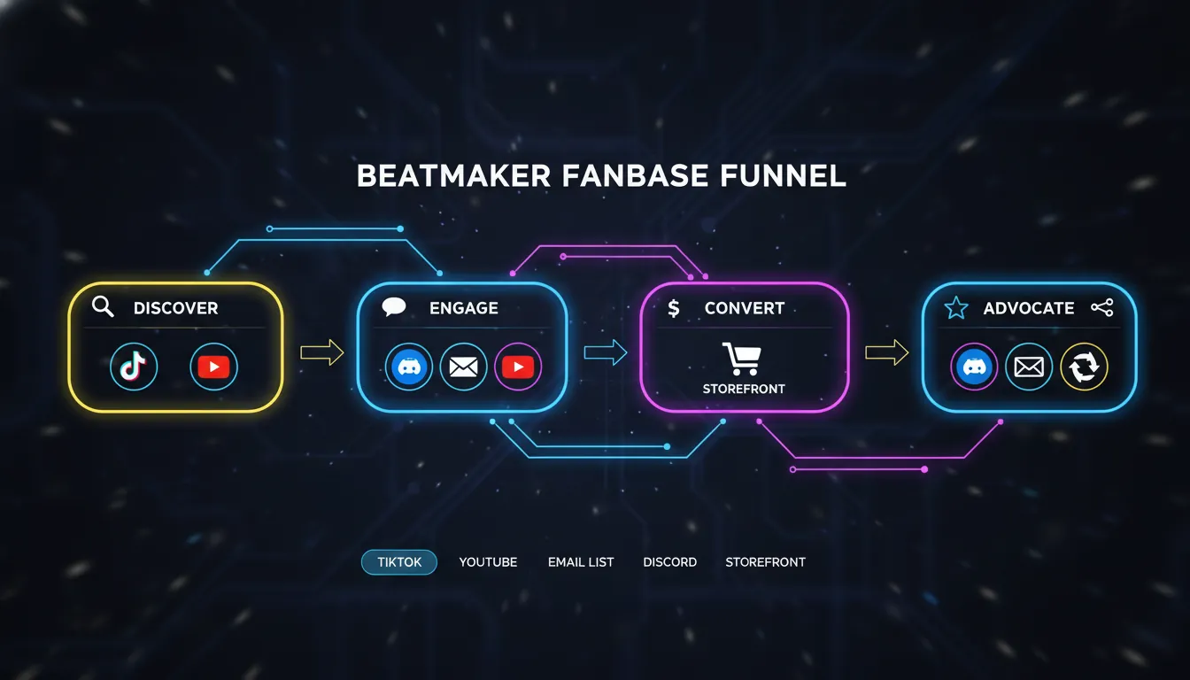 how to build a fanbase as a beatmaker funnel