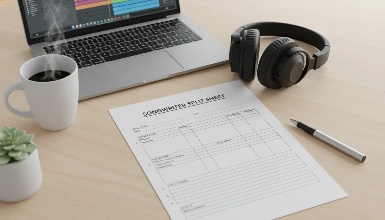 songwriter split sheet guide step by step template example
