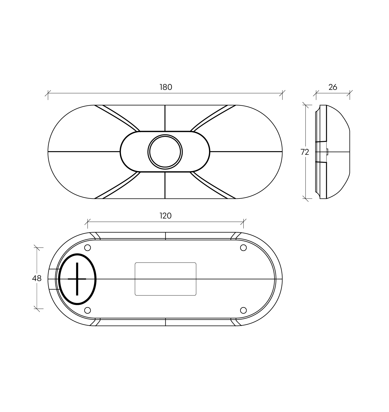 VS133 People Count Sensor dimensions