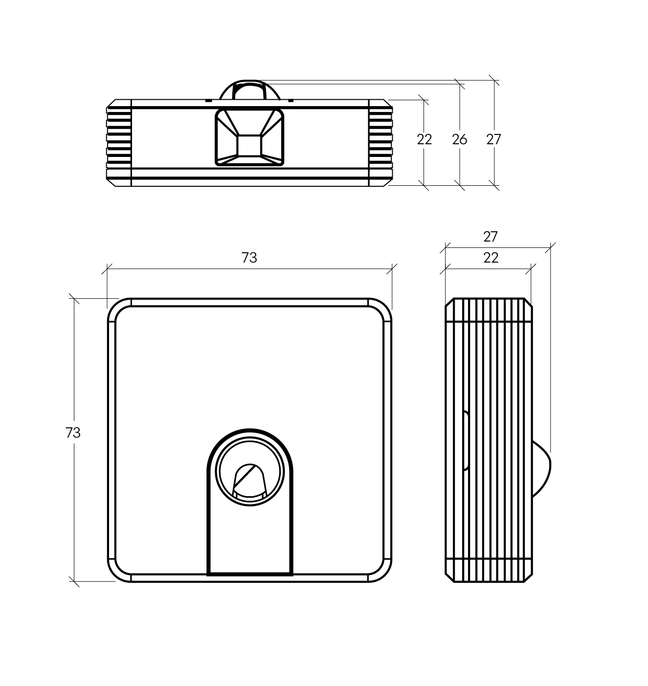 VS341 Occupancy Sensor dimensions